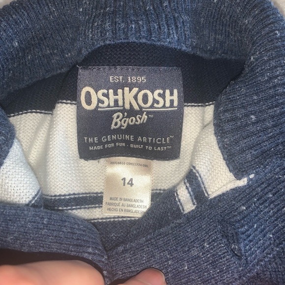 OshKosh B’gosh warm winter sweater. Virtually New! Sz 14 - Picture 4 of 6